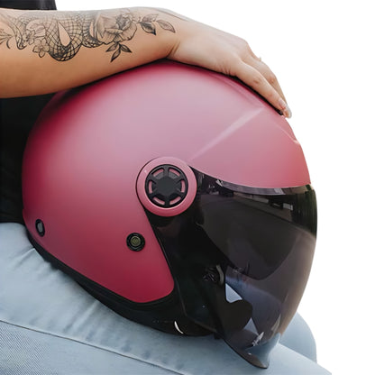 Casque Nox N182 rose mat