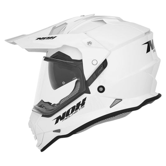 Casque NOX N312 blanc brillant