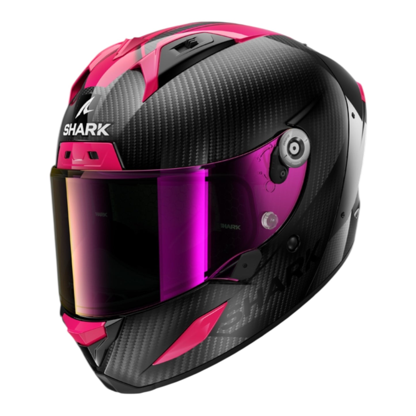 Casque aeron carbon skin noir rose brillant