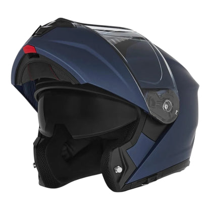 Casque modulable nox n968 bleu mat