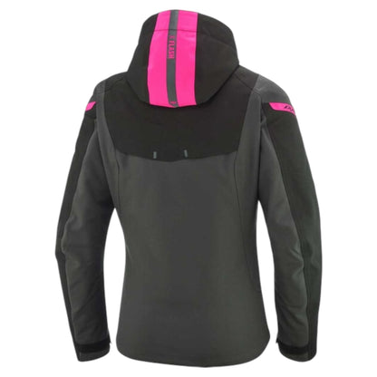 Blouson Femme Ixon Lady Burning Anthracite Noir Rose